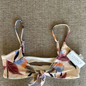 NWT L*Space Tie-Front Bikini Top